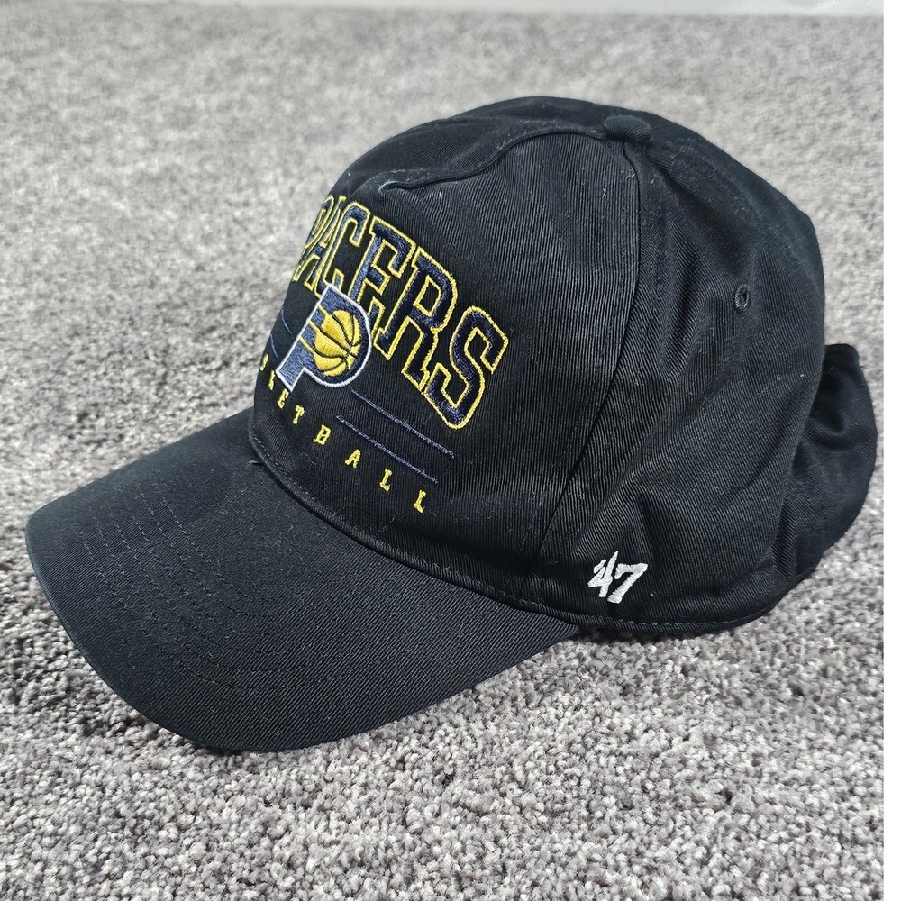'47 Brand Indiana Pacers Hat Mens OSFA Black‎ NBA Basketball Snapback Cap